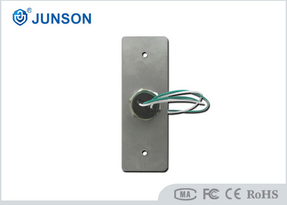 JUNSON JS-DM403 Dome Emergency Exit Push Button Stainless Steel 12V DC NO NC 115x40mm Wide Plate