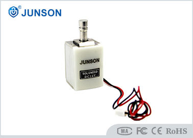 গোলাকার হেড Solenoid বৈদ্যুতিক মন্ত্রিপরিষদ লক 12V / 24V অপশন হোয়াইট সংযোজক সঙ্গে