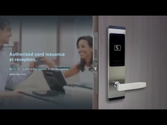 200mA কন্টাক্টলেস কী কার্ড ডোর লক যা অ্যালার্ম সহ খোলা রাখা হয়েছে