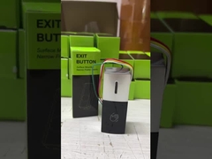 মিনি নো টাচ এজজিট বোতাম জিংক খাদ DC12V ওয়াটারপ্রুফ আইপি68 LED ইন্ডিকেটর সহ