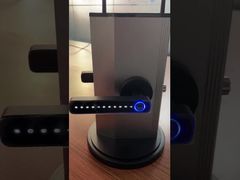 আপনার জন্য দ্রুত লক আইডেন্টিফিকেশন সহ ব্ল্যাক স্কয়ার হ্যান্ডেল ফিঙ্গারপ্রিন্ট ডোর লক টুয়া অ্যাপ পেশ করুন