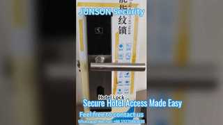 JS 118E S8 স্টেইনলেস স্টীল হোটেল IC কার্ড ডোর লক